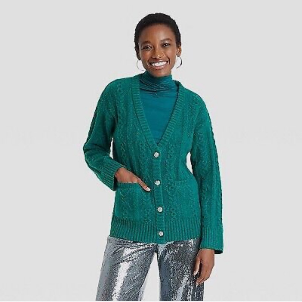 Target A NEW DAY rhinestone snowflake sweater size S